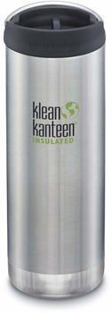 Klean Kanteen TKWide Vacuum Insulated (473ml) Café Cap Brushed Stainless