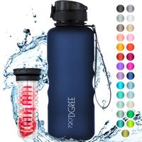 720DGREE Trinkflasche uberBottle Sapphire Blue, 1,5 Liter, Kunststoff, blau, mit Sieb