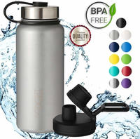 720DGREE Trinkflasche noLimit Stone Gray, 0,95 Liter, Edelstahl, grau, inkl.