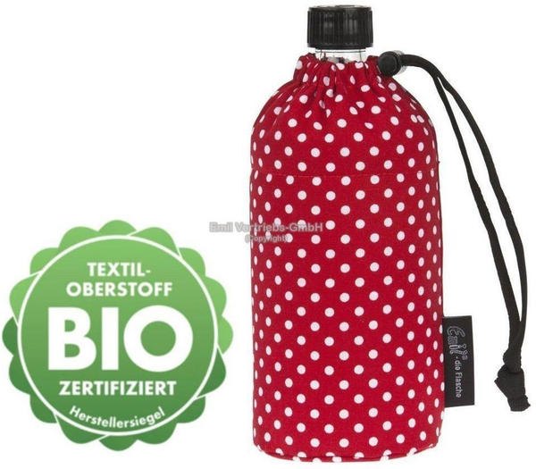 Emil Flasche 0,3L Bio-Punkte Rot