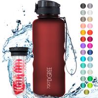 720DGREE Trinkflasche uberBottle Imperial Red, 1,5 Liter, Kunststoff, rot, mit...