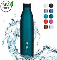 720DGREE Thermosflasche milkyBottle, Edelstahl, Isolierflasche, Smaragd Green /