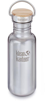 Klean Kanteen Trinkflasche Reflect 800ml, mit BAMBOO CAP edelstahl, glänzend