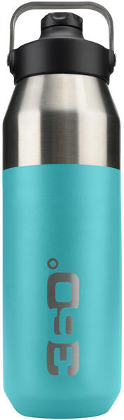 360° Degrees Widemouth Insulated Sip Bottle (1L) Turquoise