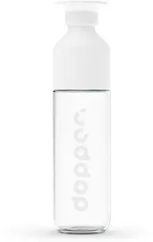 Dopper aus Glas (400 ml) wei&szlig;