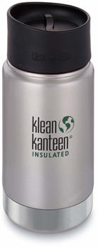 Klean Kanteen Wide Vacuum Insulated (355ml) Café Cap 2.0 Brushed Stainless