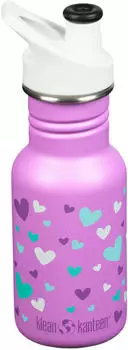 Klean Kanteen Kid Classic (355 ml) Sport Cap Orchid Hearts
