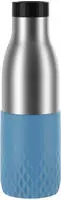 Emsa Trinkflasche "Bludrop Sleeve" Edelstahl/Silikon, Quick-Press, 12h warm/24h k&uuml;hl