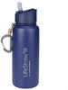 LifeStraw Trinkflasche Go Stainless Steel blue, 0,7 Liter, Edelstahl, blau, mit