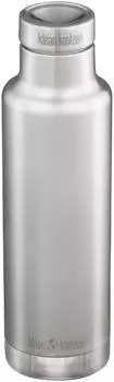 Klean Kanteen Classic Insulated Pour Through Cap (750ml) brushed stainless