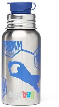 ergobag Pura Edelstahl-Trinkflasche (500ml) Torwart blau