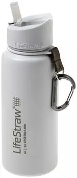 LifeStraw Go Edelstahl 700ml wei&szlig;