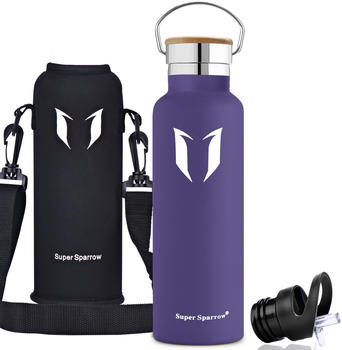 Super Sparrow Stainless Steel Water Bottle - Standard Mouth (750ml) Lavender