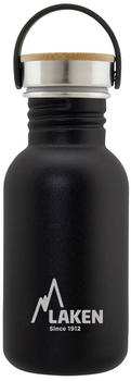Laken Basic 500ml Stainless Steel&bamboo Cap black (BSB50NE)