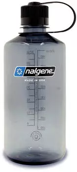 Nalgene Trinkflasche Narrow Mouth 1L grau