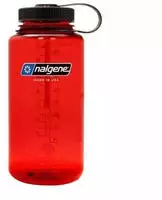 Nalgene 078822, Nalgene Weithals Sustain Trinkflasche 1,0 Liter rot