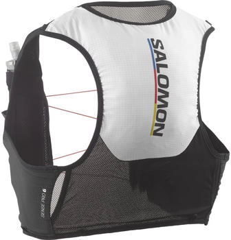 Salomon Sense Pro 6 Set XS Race Flag black/white