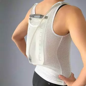 veloToze Hydro Vest Funktionsweste wei&szlig;, XS, aerodynamisches Trinksystem