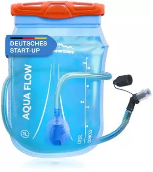 Alpenwert Trinkblase mit Trinkschlauch 2L/3L, BPA-frei, ultraleicht