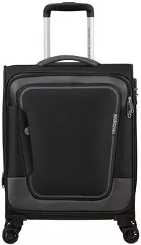 American Tourister Pulsonic 4-Rollen-Trolley 55 cm (146516) asphalt black
