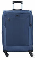 d&n Travel Line 6864 4-Rollen Trolley 66 cm blau