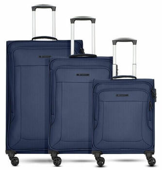 Franky Melbourne 3.0 4-Rollen-Trolley Set 3tlg. dark blue (FRA12356-02)