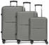 grey: Stratic Shine 4-Rollen-Trolley Set 55/65/75 cm