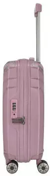 Travelite Elvaa 4-Rollen-Trolley 55 cm (076348) rosé – Robustes Material und durchdachte Ausstattung
