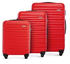 red: Wittchen 4-Rollen-Trolley Set 54/67/77 cm (56-3A-31S)