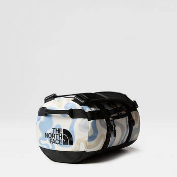 The North Face Base Camp Duffel XS (52SS) white dune wavy lines print/tnf black