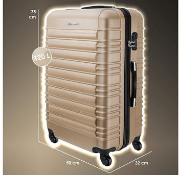 Kesser 4-Rollen-Trolley 75 cm (25196) champagne