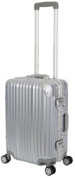 Travelhouse London 4-Rollen-Trolley 55 cm silver