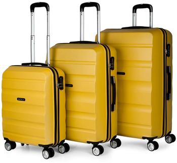 ITACA Suitcases (T71600) mustard