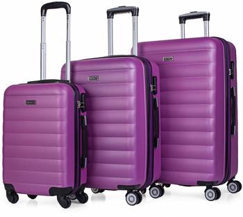 ITACA Purple suitcase (71200-04)