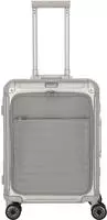 travelite Hartschalen-Trolley "NEXT Trunk Reisekoffer Aluminium" 41 l 4 Rollen