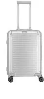 travelite Hartschalen-Trolley "NEXT Trunk Reisekoffer Aluminium" 39 l 4 Rollen