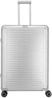 travelite Hartschalen-Trolley "NEXT Trunk Reisekoffer Aluminium" 100 l 4 Rollen