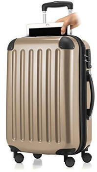 Hauptstadtkoffer Alex 4-Rollen-Trolley 55 cm Double Wheels TSA champagne glossy