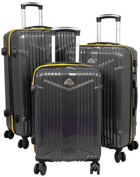 Monopol Daytona 4-Rollen-Trolley Set 58/68/78 cm anthracite