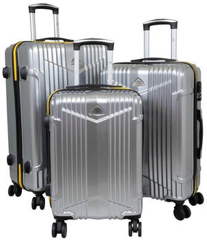 Monopol Daytona 4-Rollen-Trolley Set 58/68/78 cm silver