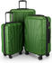 grün: Suitline S1 3-pcs Trolley-Set
