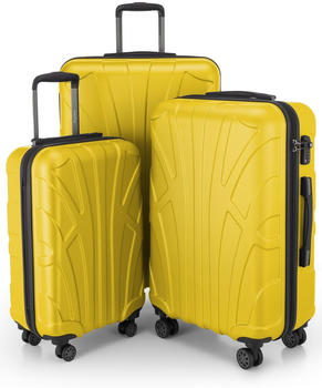 Suitline S1 3-pcs Trolley-Set yellow