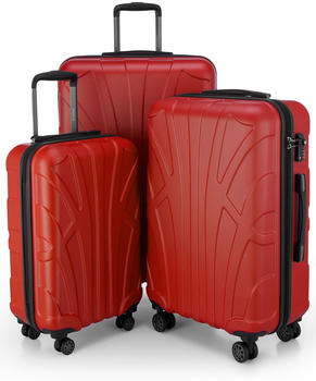 Suitline S1 3-pcs Trolley-Set red