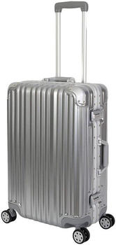 Travelhouse London 4-Rollen-Trolley 65 cm silver