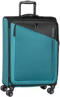 AmericanTourister Koffer Daring Dash Spinner exp. schwarz/blau, Weichschale, 4