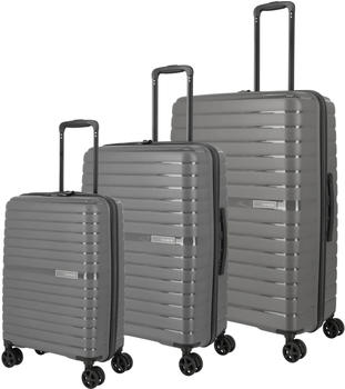 Travelite Trient 4-Rollen-Trolley Set 55/66/76 cm (76540) anthracite