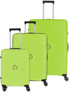 Travelite Orbita 4-Rollen-Trolley Set 55/67/77 cm (076940) lime
