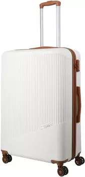 Travelite Bali 4-Rollen-Trolley 77 cm white/cognac – Travelite Bali 4-Rollen-Trolley 77 cm white/cognac: Ihr perfekter Reisebegleiter