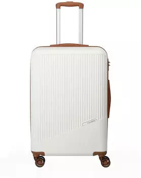 Travelite Bali 4-Rollen-Trolley Set 55/67/77 cm white/cognac – Travelite Bali 4-Rollen-Trolley Set 55/67/77 cm white/cognac: Stilvoll und Praktisch