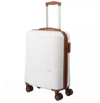 Travelite Bali 4-Rollen-Trolley Set 55/67/77 cm white/cognac – Optimale Ausstattung für Ihre Reise